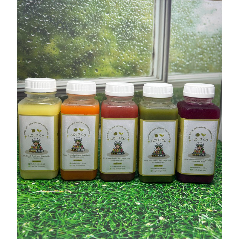 

Gold Co Cold Pressed Juice Mix Varians for Hampers