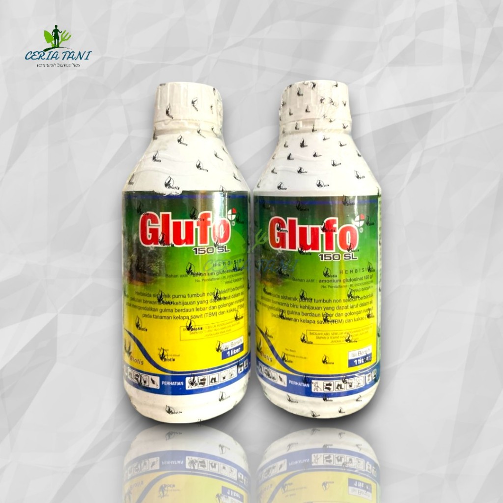 HERBISIDA GLUFO 150 SL 1 LITER 1 LT OBAT RUMPUT LULANGAN BIOTIS