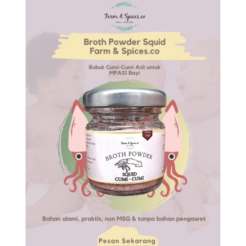 

Bubuk Cumi-Cumi Mpasi/ Pure Squid Powder Mpasi