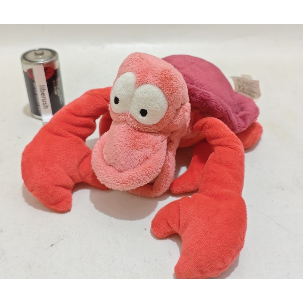 Disney store london little mermaid sebastian plush doll boneka