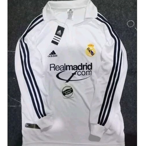jersey Real Madrid home 2001 2002 2000 2003 retro 00 01 02 03 04 full nameset Blokecore Skena Longsl
