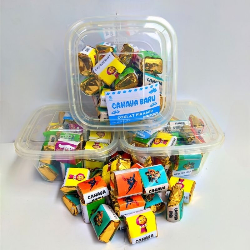 

Coklat mini 1 kotak isi 20 pcs sudah izin PIRT enak halal
