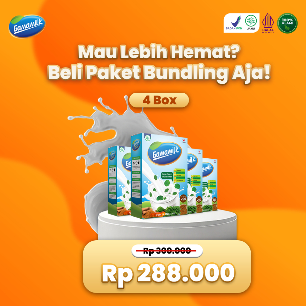 

PAKET 4 BOX GAMAMILK - Susu Kambing Etawa Plus Ekstrak Gamat - HALAL Dan BPOM