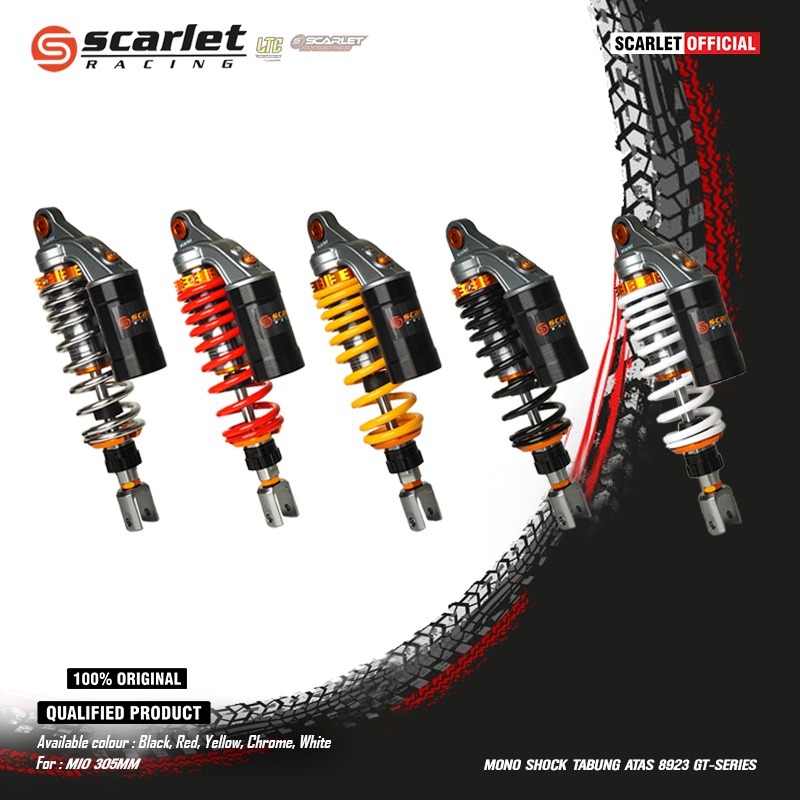 Scarlet Racing - Mono Shock Shockbreaker Tabung Atas 8923 GT Series Mio