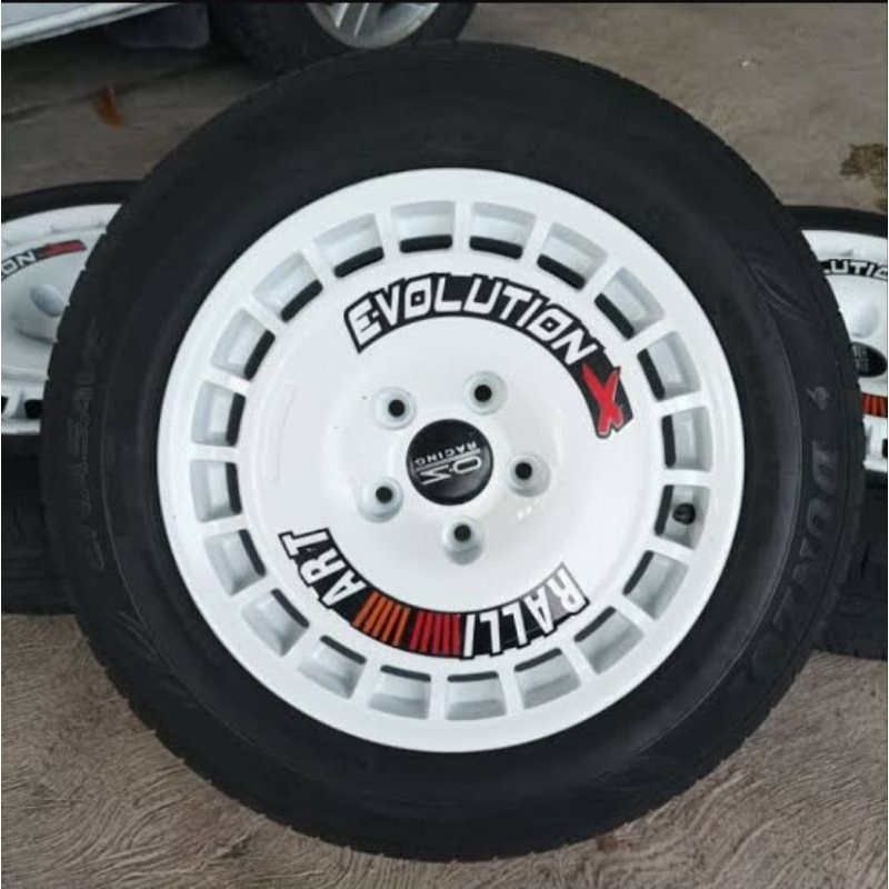 Stiker Velg Rally Evalution X R15