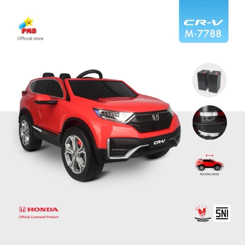 MAINAN MOBIL AKI ANAK HONDA CRV M7788 BISA GAS DAN REMOT//MOBILAN AKI ANAK MURAH BISA DI CAS