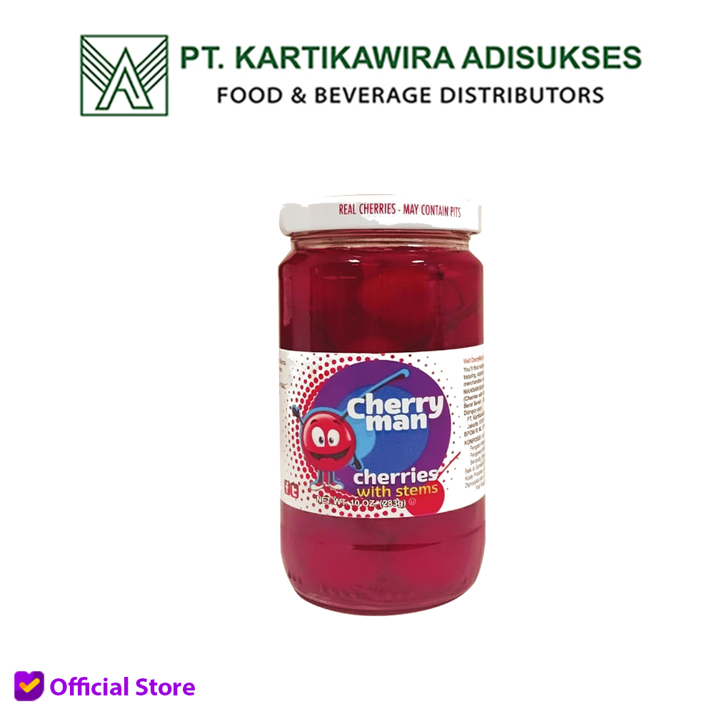 

Cherryman Cherries with Stems 283gram