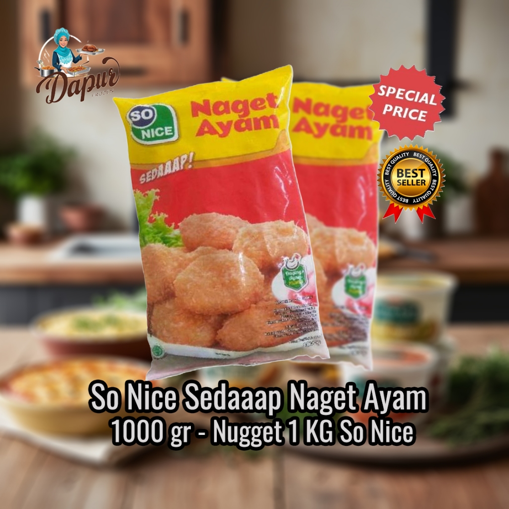 

So Nice Sedaaap Naget Ayam 1000gr - Nugget 1 KG So Nice