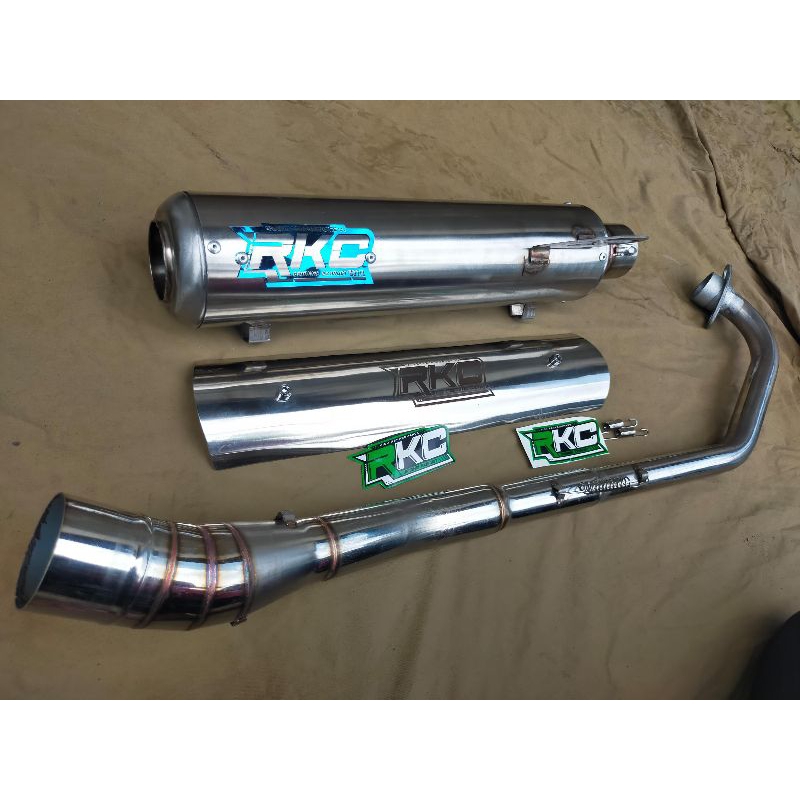 Knalpot Standar Racing ORIGINAL RKC ngebas adem for MX new/old , satria Fu, vixion dll