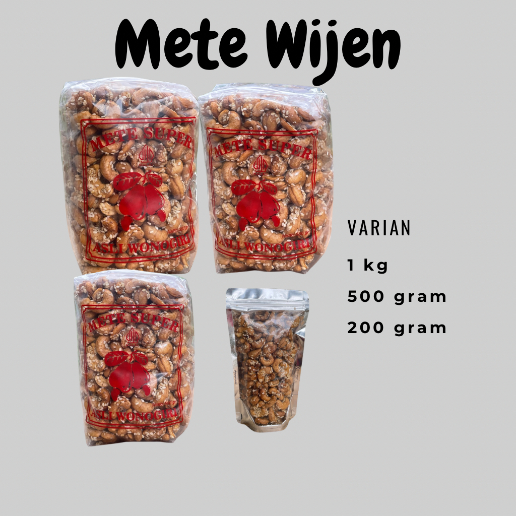 

Mete Super Asli Wonogir Varian 1kg, 500 gram, 200gram.