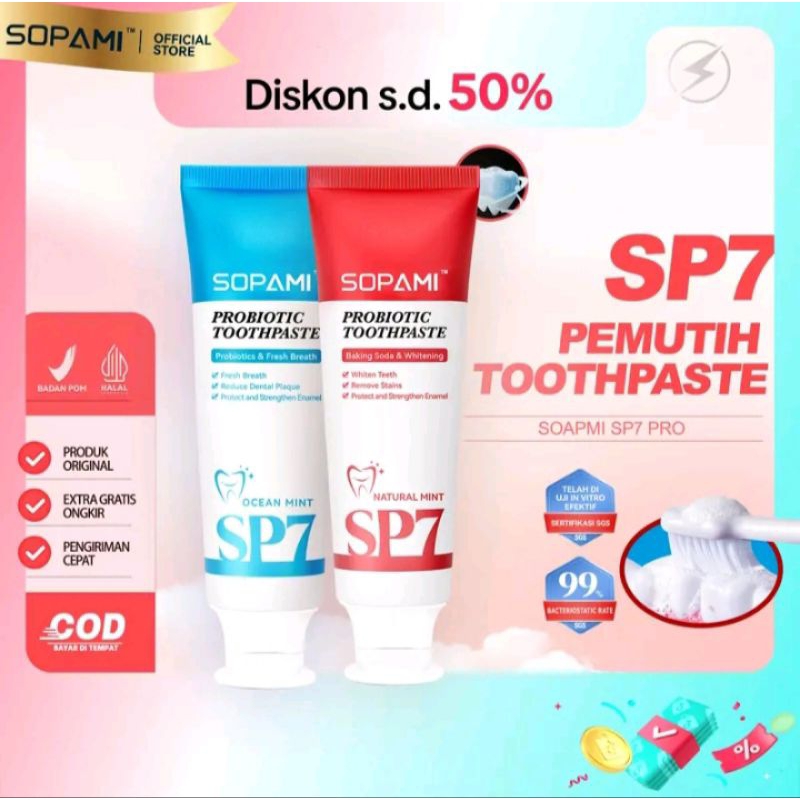 Pasta Gigi Probiotik SP-7 SOPAMI TOOTHPASTE