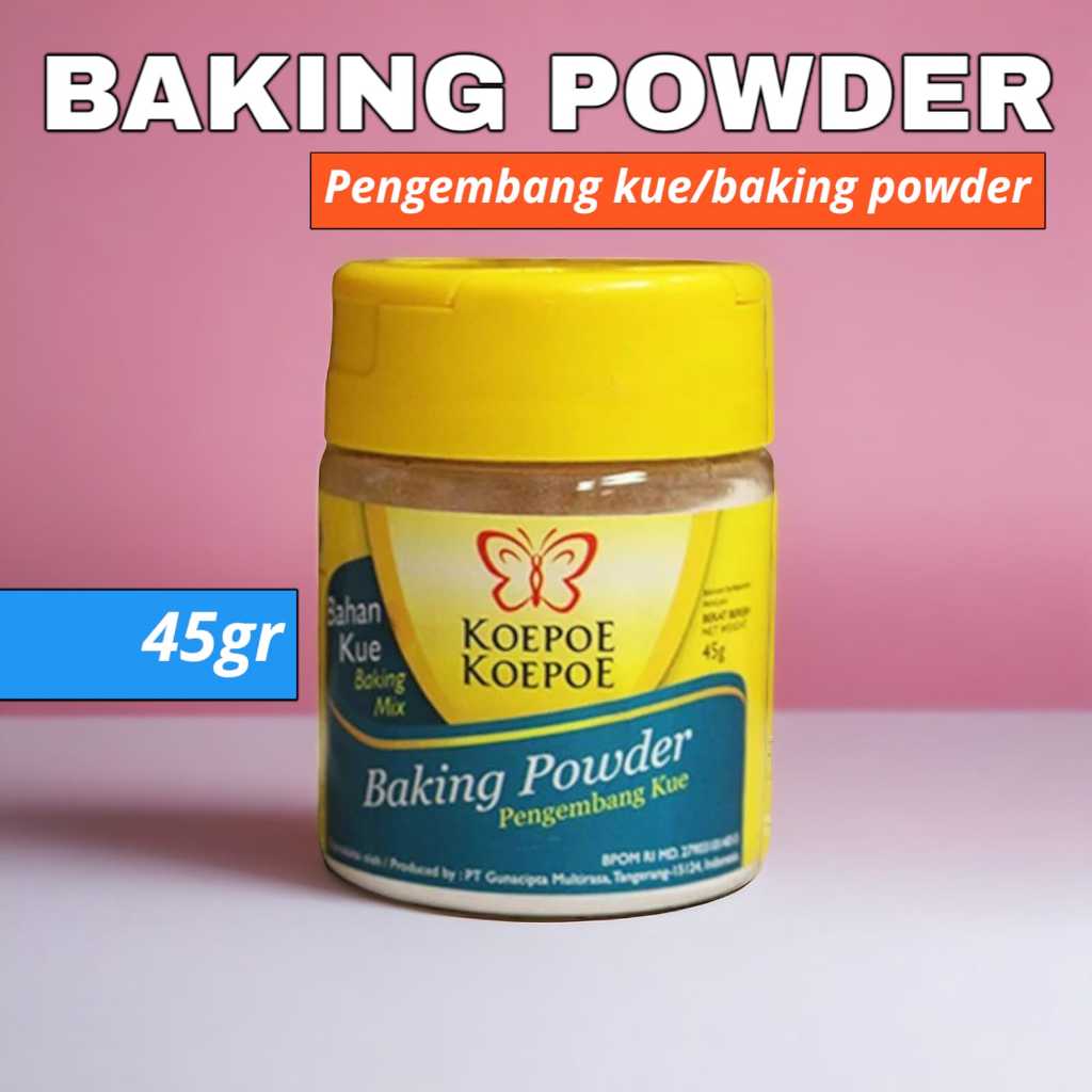 

[45gr] Baking Powder / Baking Powder Koepoe Koepoe / Pengembang Kue