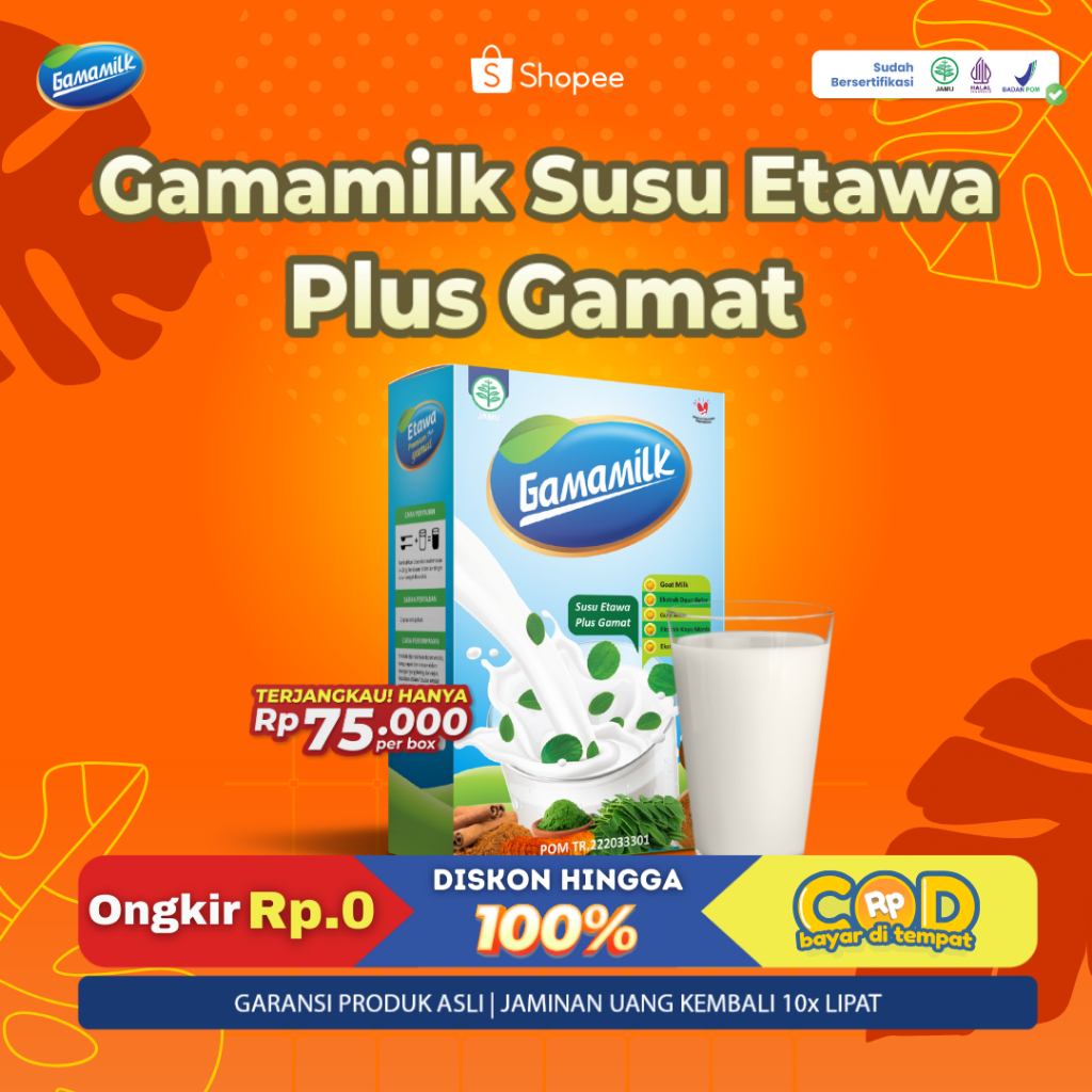 

GAMAMILK Original Susu Etawa Plus Ekstrak Gamat - HALAL Dan BPOM