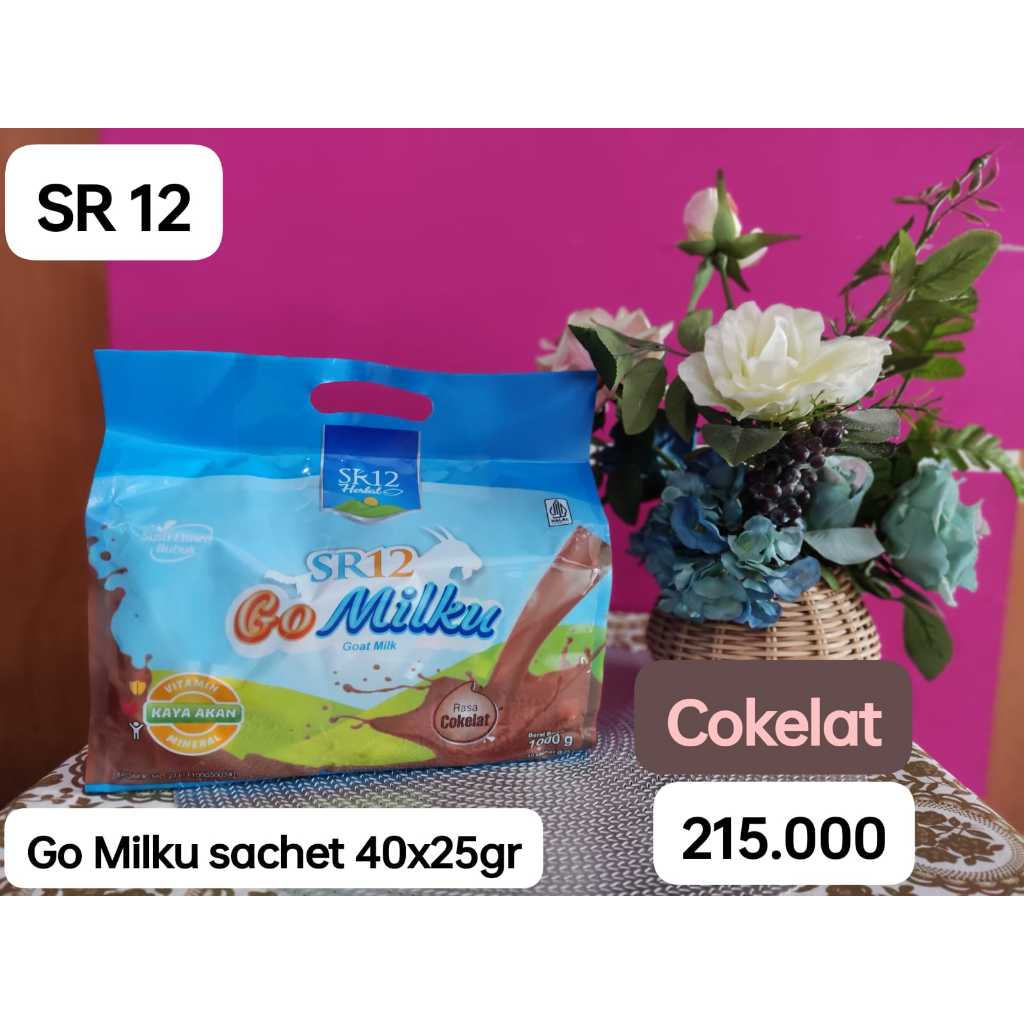 

SR 12 Go Milku Sachet 40 x 25 gr - Cokelat