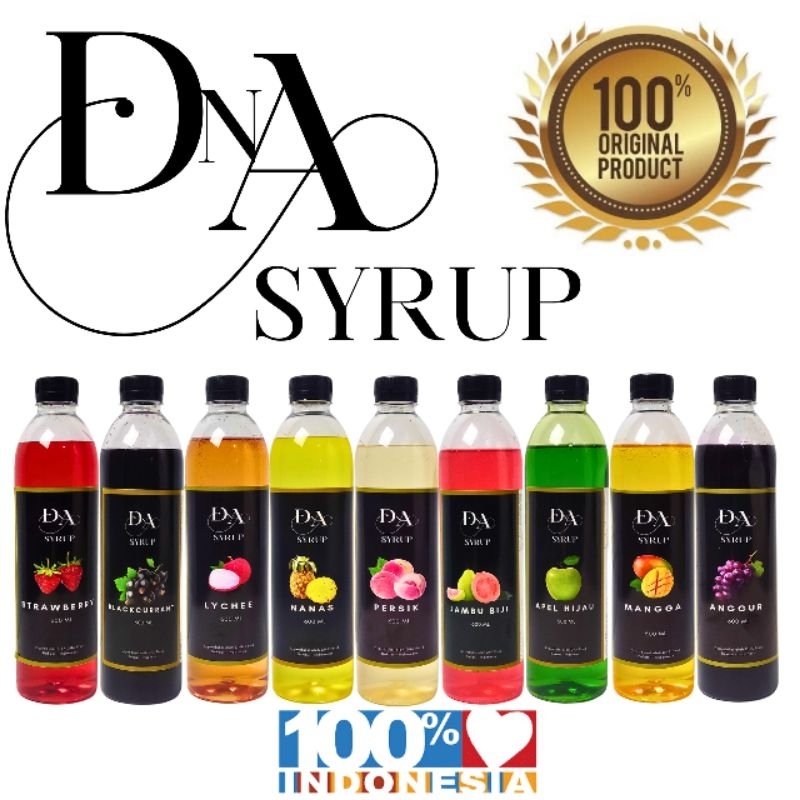 

DNA Syrup All Varian 600 ml Sirup Flavoured Minuman Bartender Kopi | Sirup DNA Aneka Rasa All Variant Sirup Kopi dan Teh Perasa Minuman | Sirup Minuman 600 ml - Aneka Rasa Buah - Syrup Fruit All Varian | Syrup/Sirup Premium Aneka Rasa 600 ml