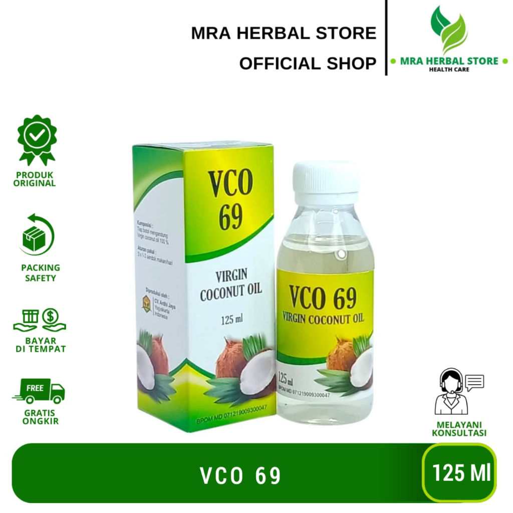 

Vco 69 Coconut Oil Extra Virgin | Minyak Kelapa Murni - 125ml