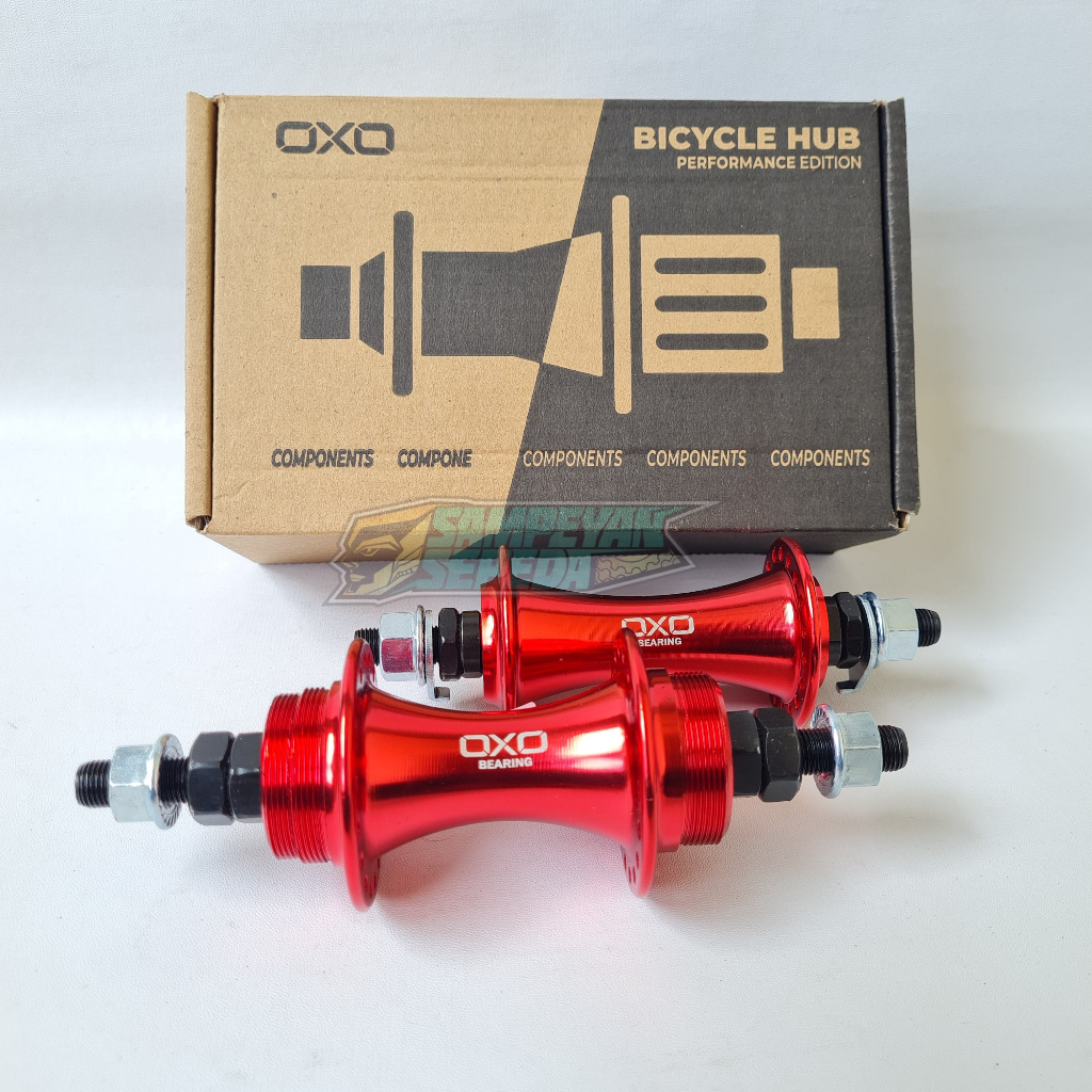 OXO 675 Bos Tromol Hub FIXIE Doltrap COG 17T bearing Lubang 36 Hole Set Depan Belakang