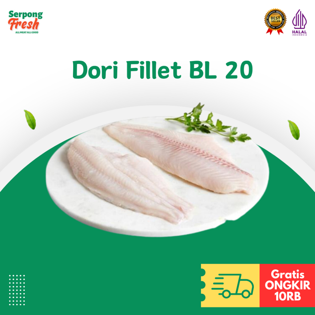 

Ikan Dori BL 20 Frozen 1kg