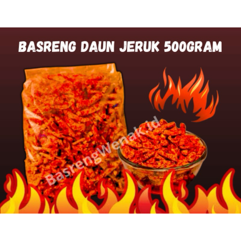 

Basreng Pedas Daun Jeruk / Daun Jeruk / Balado 500 Gram