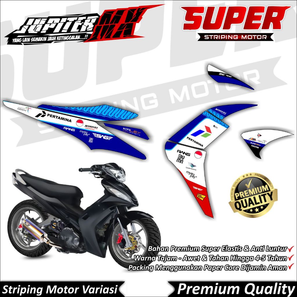 Stiker MX OLD Anti Luntur keren Striping Jupiter MX Old Striping Yamaha Jupiter MX OLD Mandalika