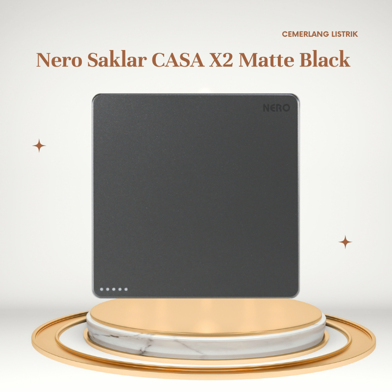 Nero Saklar Hotel - Saklar Engkel Hotel - Nero Casa X21012-MB Matte Black
