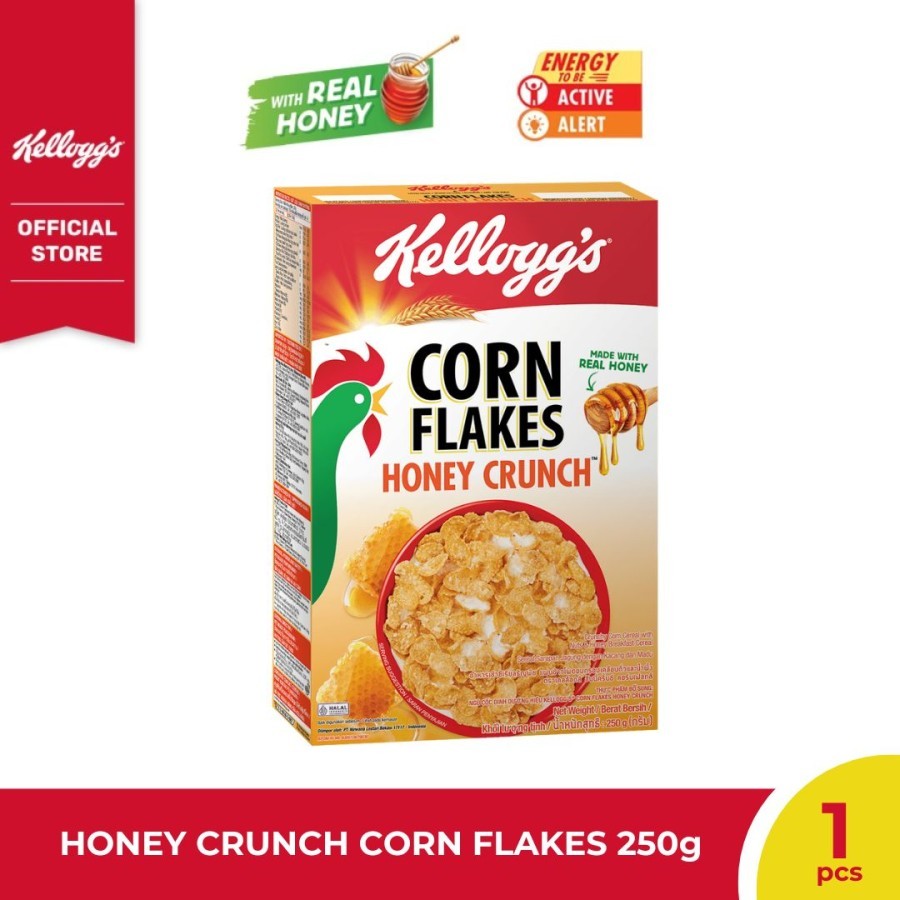 

Kelloggs Honey Crunch Corn Flakes Sereal 250g