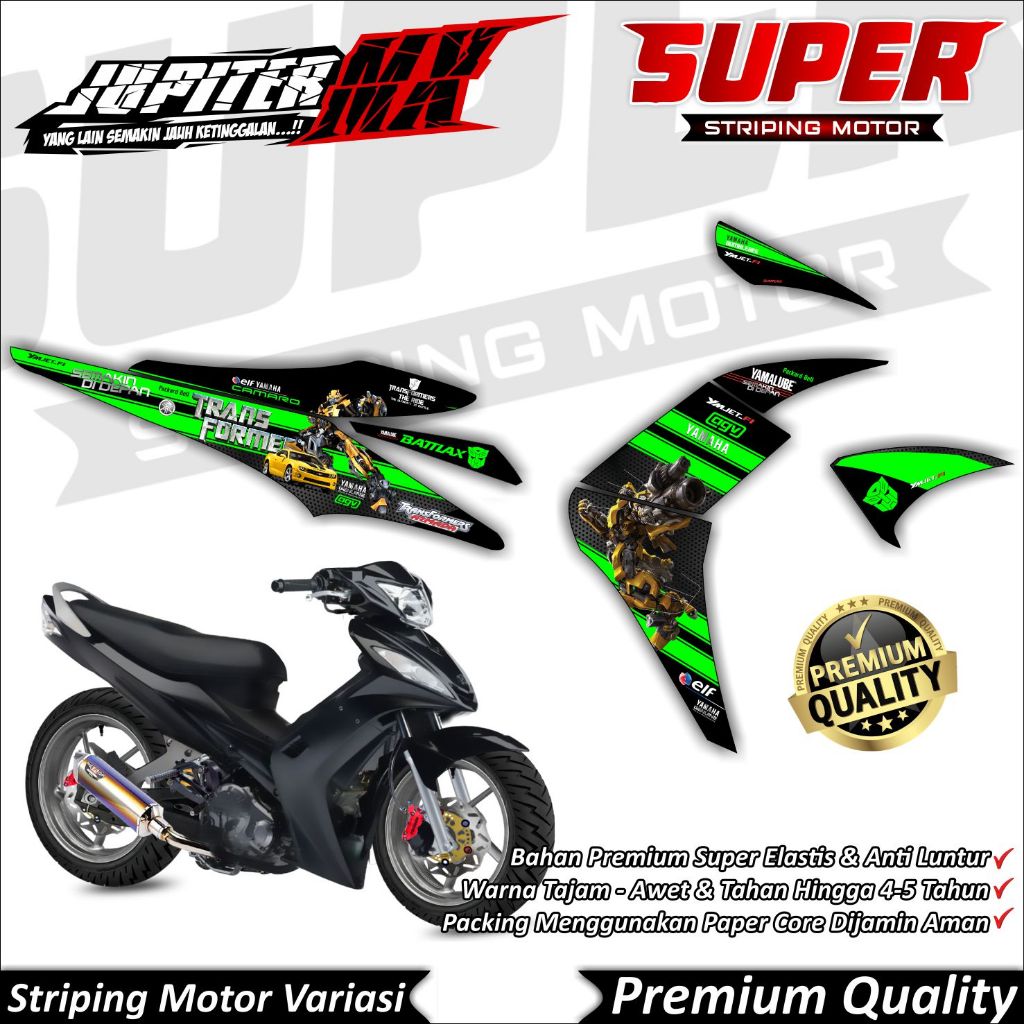 Stiker MX OLD Anti Luntur keren Striping Jupiter MX Old Striping Yamaha Jupiter MX OLD Bumble Bee