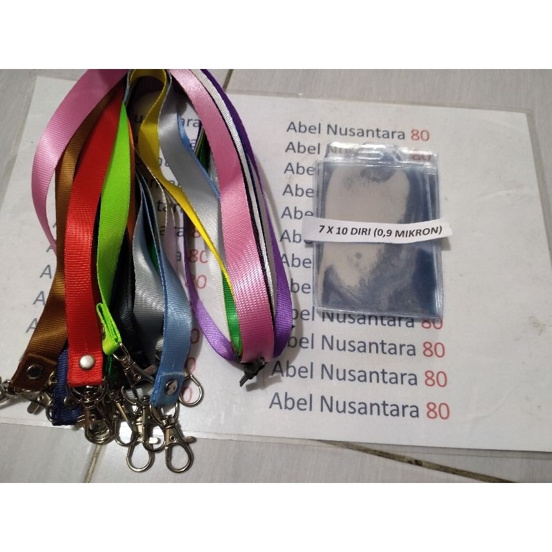

paket Tali 1,5 cm polos+plastik panitia uk 7x10 Diri isi paket 10 pcs tebal plastik 0, 9 mikron