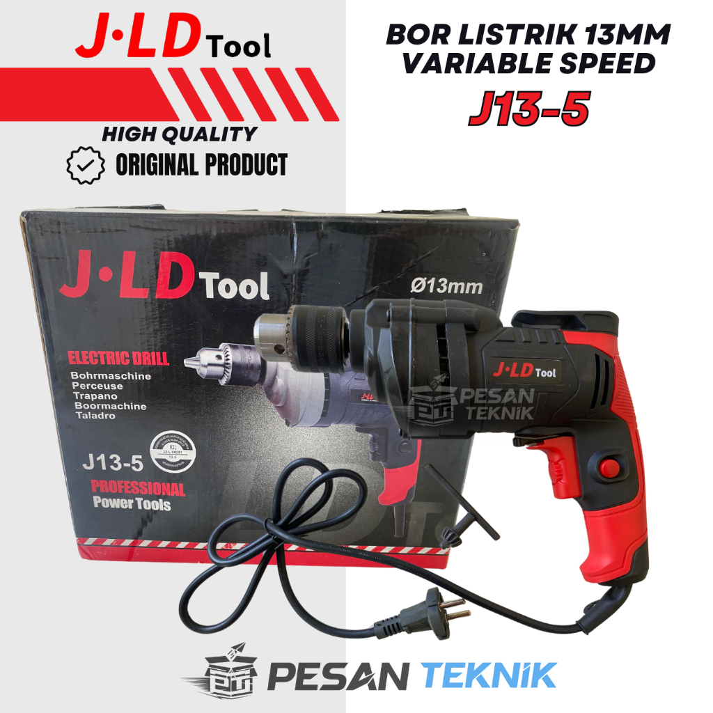 Bor Listrik 13mm 580W Mesin bor tembok Electric Drill Variable Speed 13 mm JLD J13-5