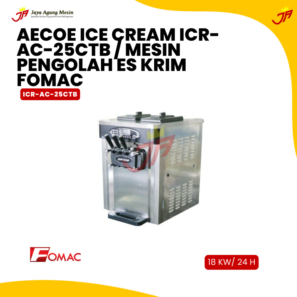 FOMAC Aecoe Ice Cream ICR-AC-25CTB / Mesin pengolah es krim Fomac