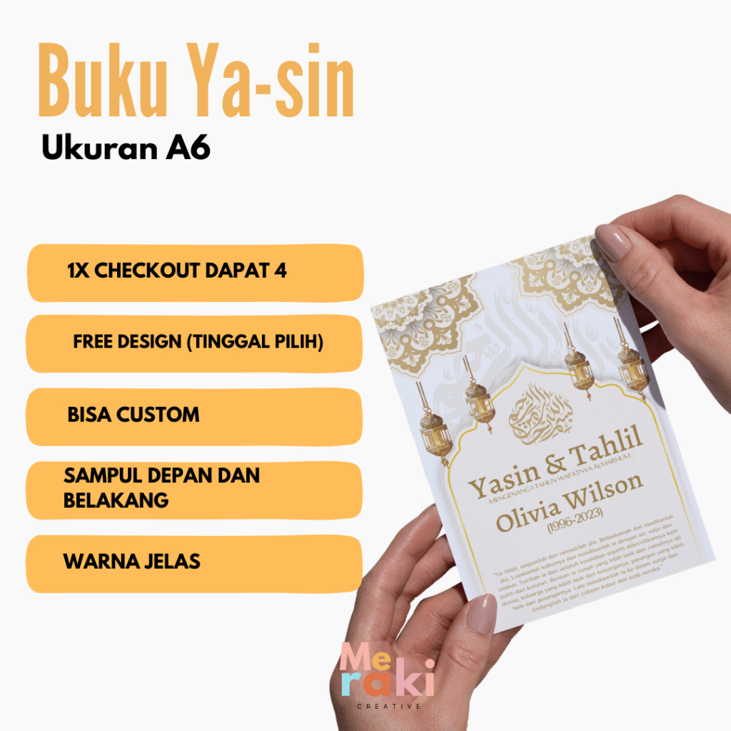 

Buku Yasin Custom A6