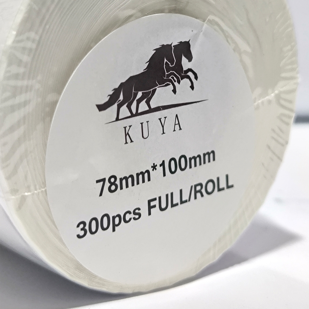 

LABEL THERMAL 78 X 100 KERTAS THERMAL 1 DUS ISI 36 ROLL - STICKER BARCODE ISI 300 PCS