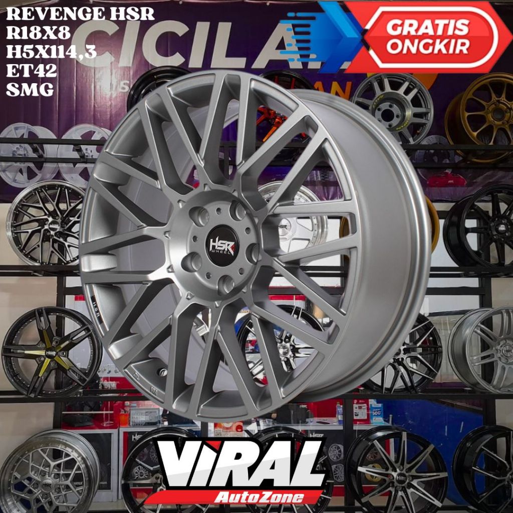 Velg Mobil Ring 18 HSR REVENGE R18 UNTUK XPANDER , STARGAZER , LIVINA NEW , CORTEZ
