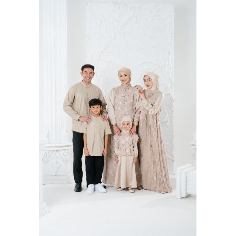 ZOYA Sarimbit Tutuwuhan Brown - Fashion Muslim Set Sarimbit Keluarga Embun Dress/Edelweiss Dress/Erm