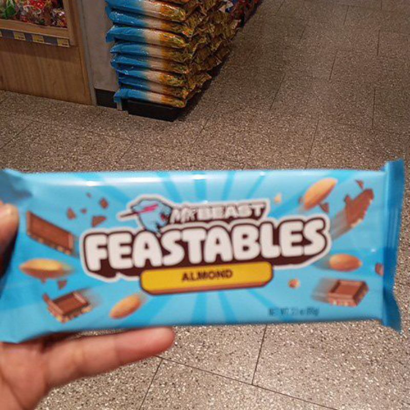 

mr beast feastable coklat almond
