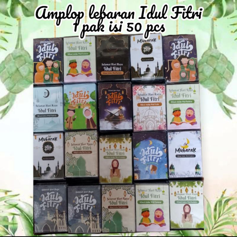

Amplop lebaran 1 pak isi 50 pcs