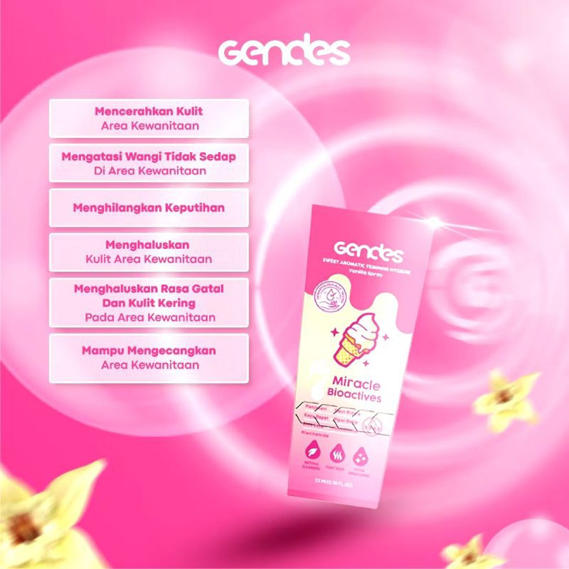 Gendes Sweet Aromatic Feminine Hygiene Spray | Spray perapat vagina
