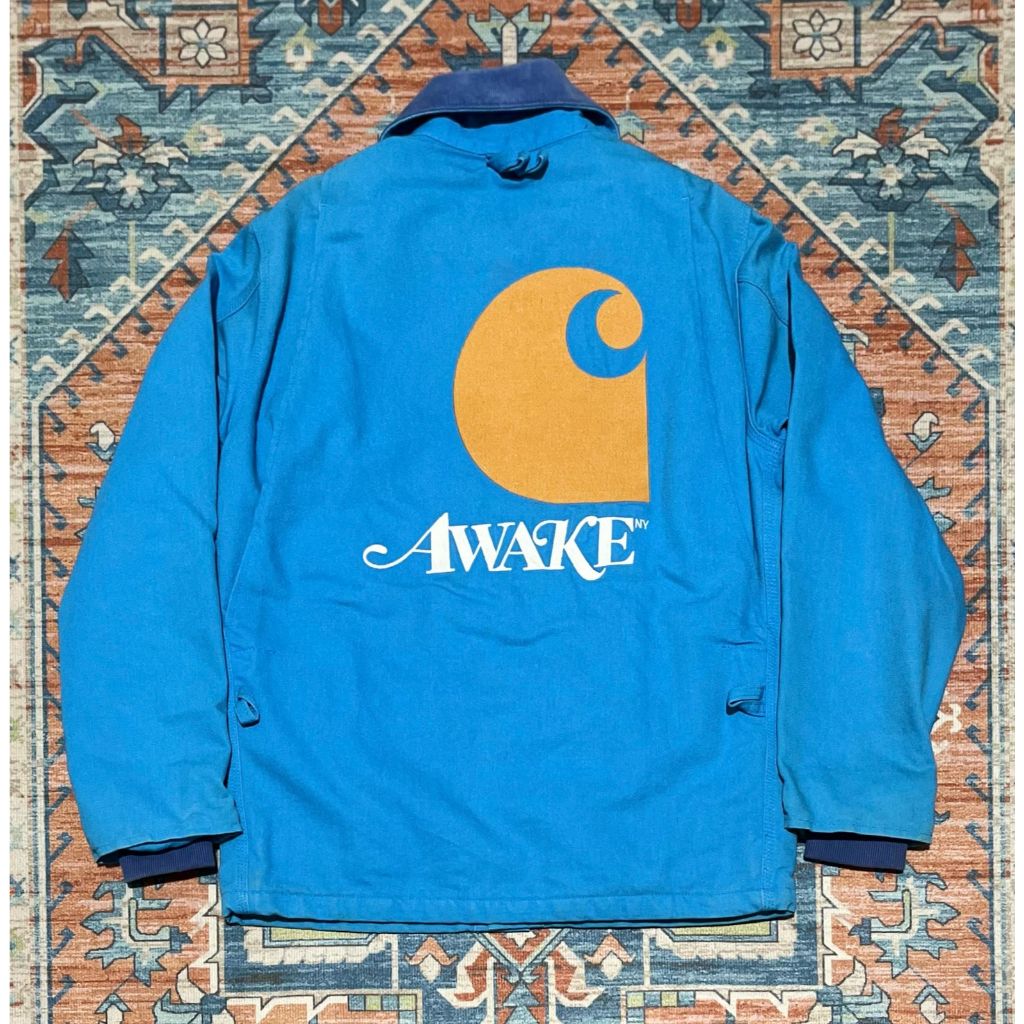 CARHARTT WIP x AWAKE NY MICHIGAN CHORE COAT JACKET - BLUE