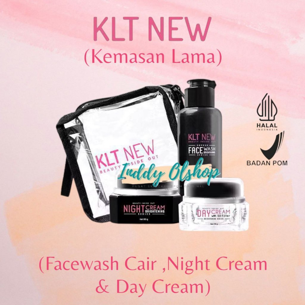 (KLT BLACK KEMASAN LAMA) (FREE POUCH) Klt New Bpom Black Original Bpom Kemasan Lama / Klt Hitam
