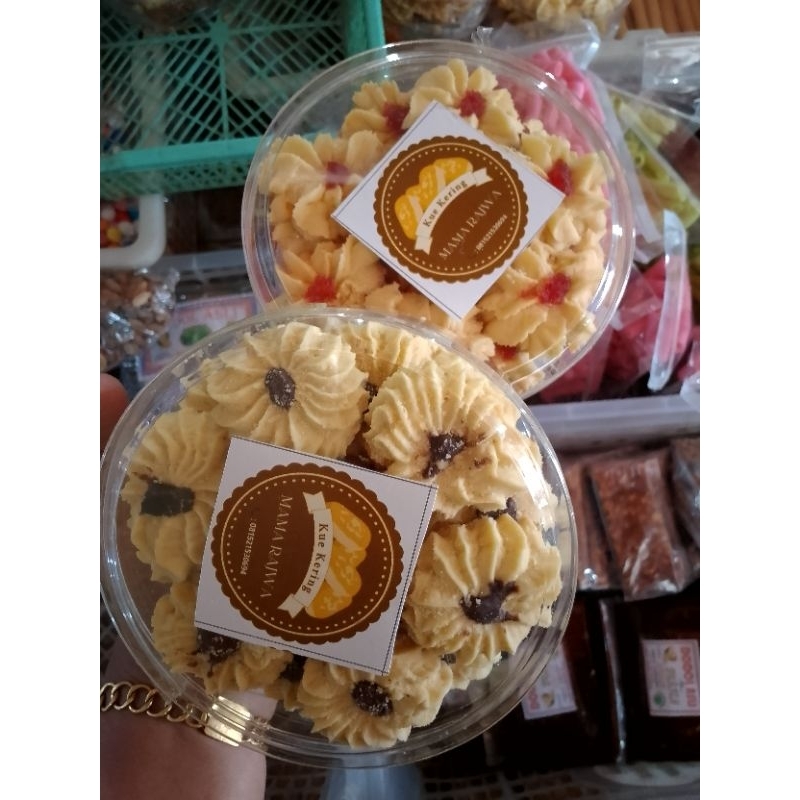 

Kue Semprit Mawar/ Kue Kuker /Kue Kering toples isi full