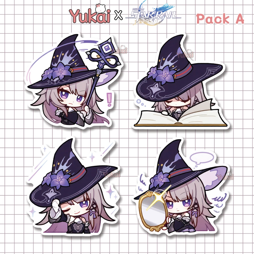 

Stiker Pack Herta Honkai Star Rail (HSR) Premium, Sticker Anime Waterproof
