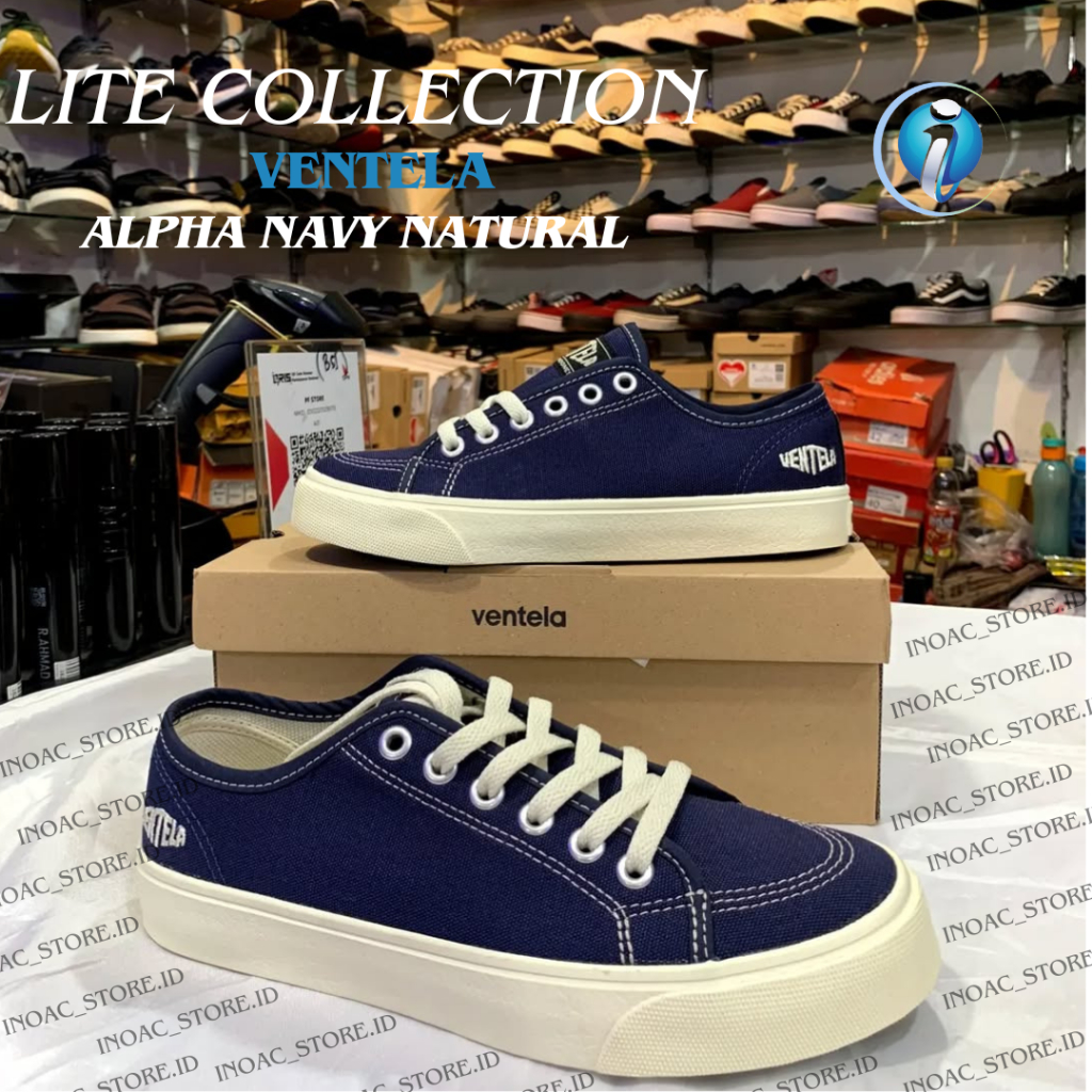 Ventela Logo Busa Alpha Low Navy Original / Sepatu Ventela Lite Terlaris 2025