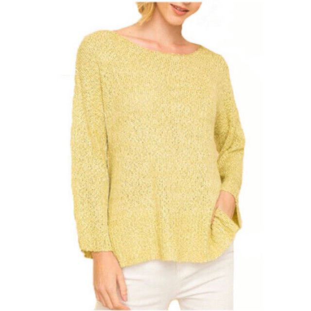Sweater Discoat Parisien Soft Yellow Preloved