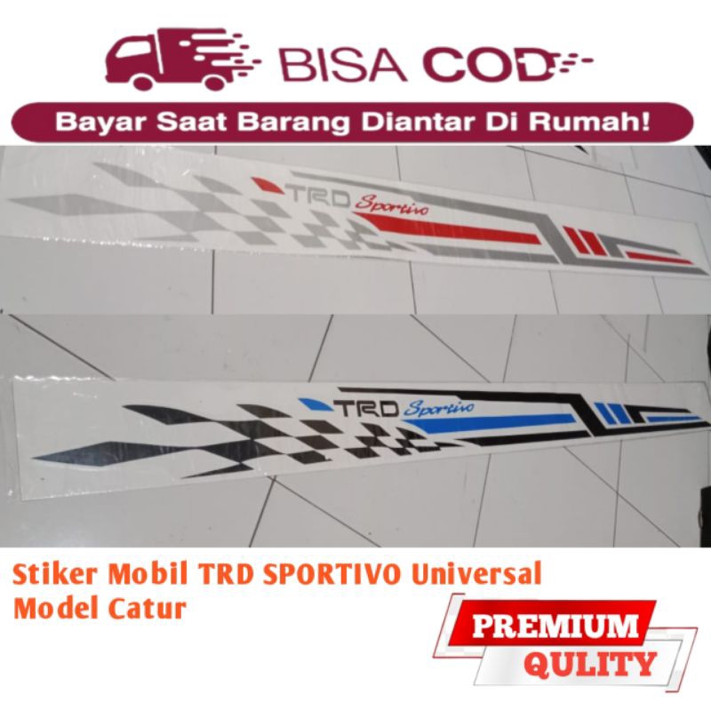 Stiker mobil TRD Calya Sigra Universal stiker TRD Sportivo