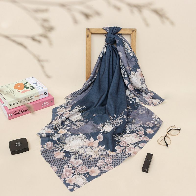 Hijab segi empat motif 115x115 sublime premium