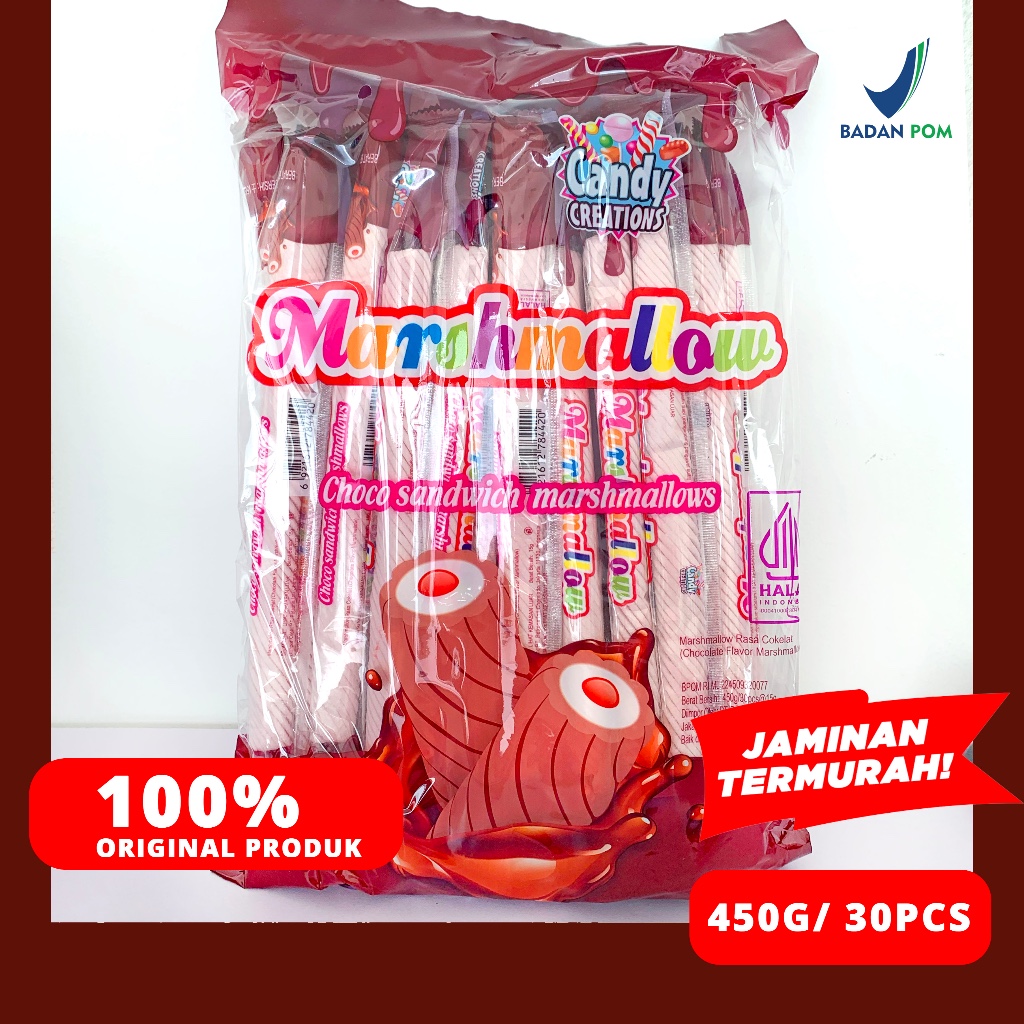 

MARSHMALLOW PANJANG CANDY CREATION 30PCS 450G