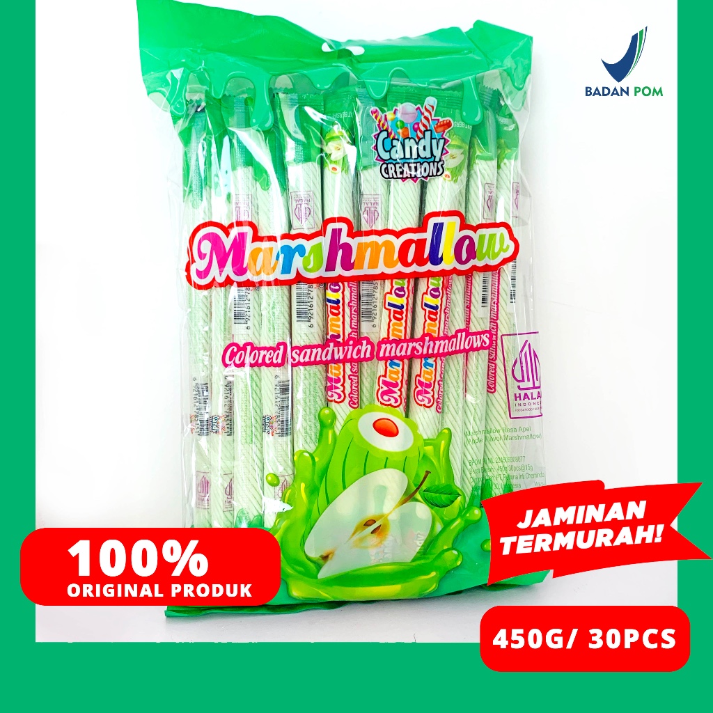 

bGF MARSHMALLOW PANJANG CANDY CREATION 30PCS 450G