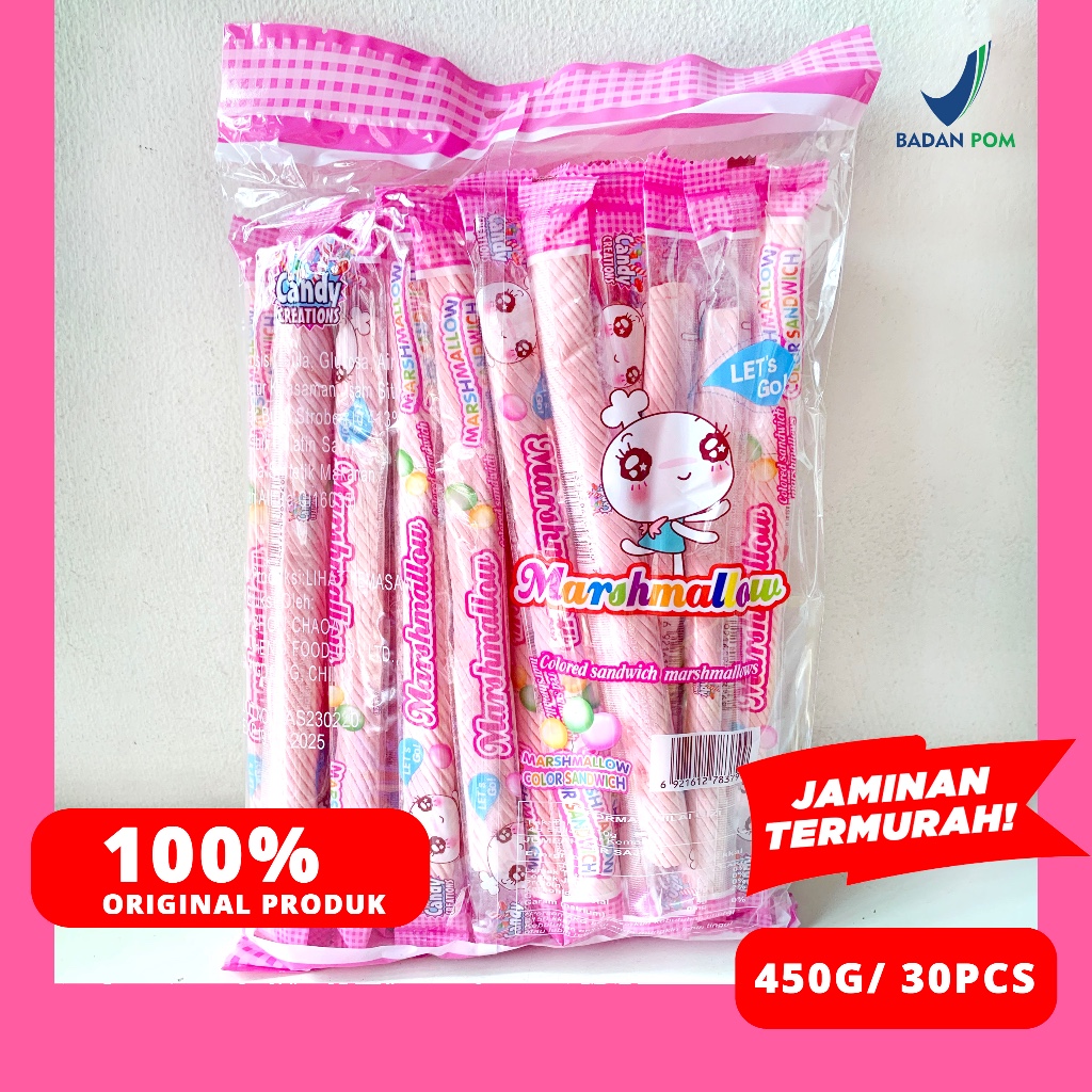 

RB MARSHMALLOW PANJANG CANDY CREATION 30PCS 450G