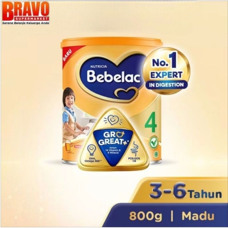 

Bebelac 4 Madu dan Vanila 800g Susu Pertumbuhan Anak Bubuk ( Usia 3-6 Tahun)