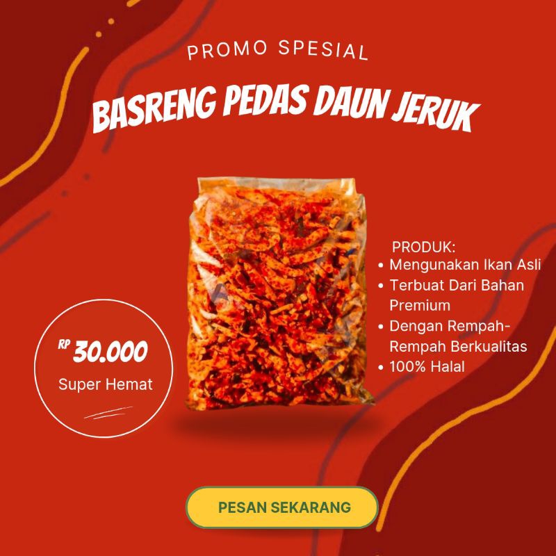 

cemilan viral bakso goreng pedas daun jeruk 1kg